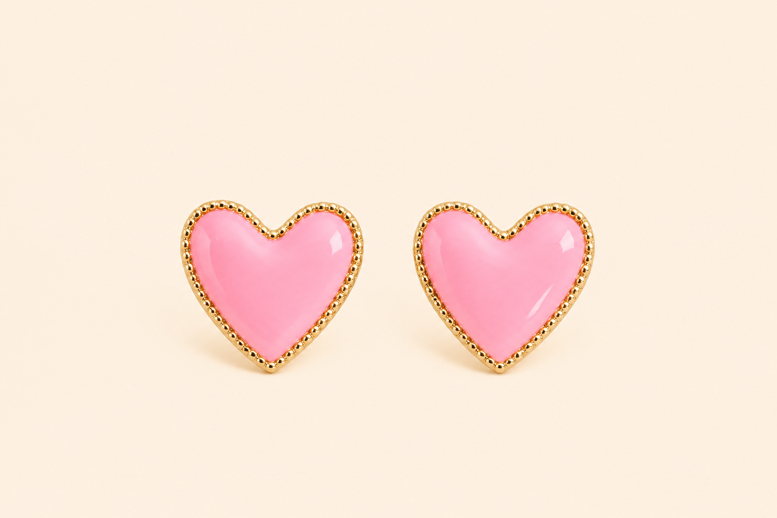 Aretes rose eternel