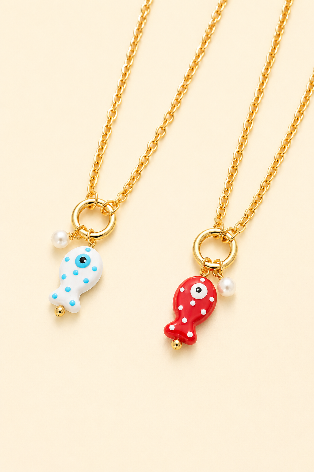 Collar pez rojo