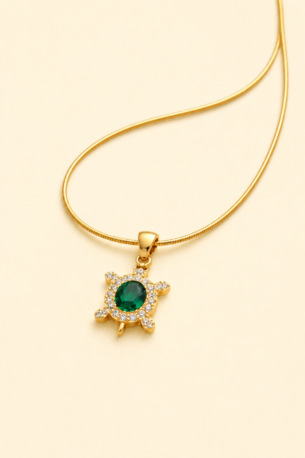 Collar tortuguita verde