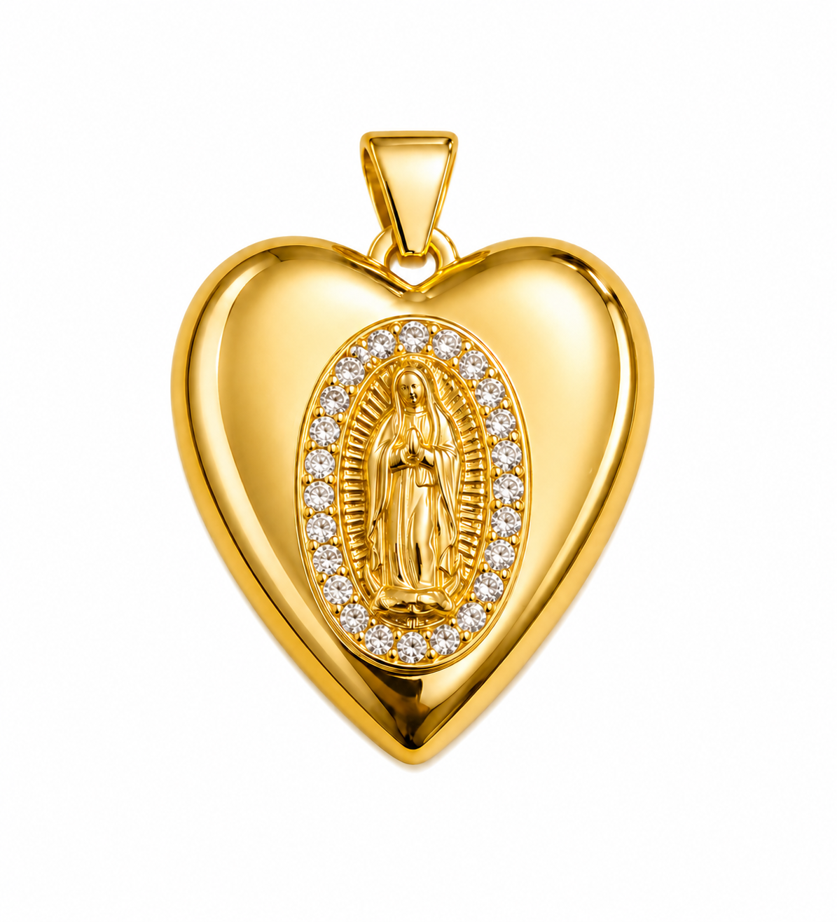 Dije relicario virgencita