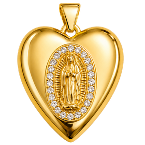 Dije relicario virgencita